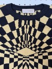 Vintage Versace Sweater 80s 90s Geometric Knit Wool Sz  L