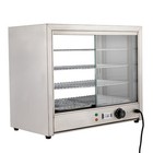 4-tier Commercial Food Warmer Display Case Countertop Pie Pizza Cabinet 800w
