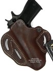 Tagua Right Hand Dark Brown Leather Open Top Owb Belt Holster - Choose Gun