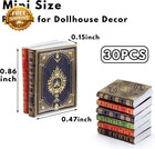 30 Pack 1 12 Scale Miniatures Dollhouse Books Assorted Timeless Miniatures Books