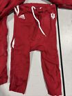 Lot Of 8 Indiana Hoosiers Football Red Game Used Worn Pants Adidas Team Issued