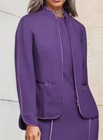 Size 14 Ashro Purple Spring Formal Wedding Church Party Addison Jacket Dress