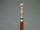 Antique Wooden Walking Cane Long Head Indian Brass Handle Vintage Stick New Gift