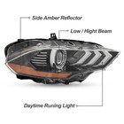 Pair Of Headlights For 18-23 Ford Mustang Full Led Projector Headlamps Drl Lh Rh