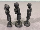 Vintage Lot Of 3 Signed Micheal Ricker Pewter Figurines