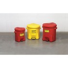 Eagle Mfg 935fly Oily Waste Can  10 Gal  Yellow  Polyethylene  18 In Height 
