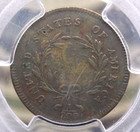 1795 Liberty Cap Half Cent  plain  Edge Puncuated Date 1 2c Pcgs Vg Detail  206