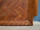 Vtg Hawaiian Monkey Pod Wood Serving Tray Chevron Design Mcm