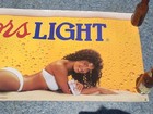 Vintage African American Coors Light Poster Big 46 Inches 1990 Sexy Bikini Girl
