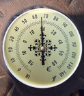 Vtg Large 17  Nautical Beach Wooden Boat Ship Steering Wheel   Rope Wall Decor