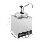3l Electric Cheese Dispenser With Pump Commercial Hot Fudge Warmer 86   -185    350w
