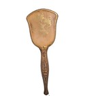 Vintage Vanity Hair Brush And Hand Mirror Floral 2 Piece Set Victorian Look