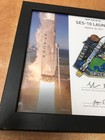 Authentic Spacex Ses-10 Employee Numbered Patch Framed Presentation