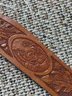Vintage Handcrafted Tooled Leather Rifle Sling Hunting Cowhide Western Deer