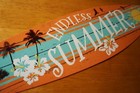 Endless Summer Surfboard Sign Retro Luau Vintage Style Tiki Bar Beach Home Decor