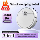 3-in-1 Smart Robot Vacuum Cleaner With 4000 Pa Suction For All Floors