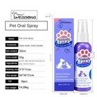 Pet Teeth Cleaning Spray Oral Care Remove Tooth Stains Keep Fresh Breath