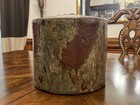 Vintage Mcm Ceramic Ashtray Retro 1960s Large Pottery Drip-glaze Rare Color 8   h