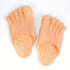 1 Pair Halloween Barefoot Funny Feet Slippers Realistic Big Foot