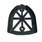 1800s Antique Sad  Flat Iron Trivet Stand Unsigned Spider Web  Black Restored