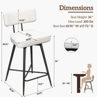 26  Swivel Counter Height Bar Stools Set Of 3 Leather Kitchen Stools Pub Chairs