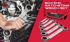 6pc Double Box Reversible Ratcheting Wrench Set Metric Offset Wrench Set 6-21mm