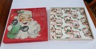 Vintage 1950s Christmas Wrapping Paper Set     7 Designs W  Original Santa Box
