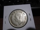 Canada 1942 - 50 Cent Half Dollar Canadian Coin - 80  Silver