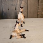 Vintage Hagen Renaker Horses Mini Buckskin Running Mare And Foal Figurines Usa