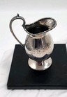 Vintage Sheffield England Silver Plated Hand-engraved Creamer  