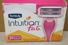 Schick Intuition F a b  Razor Cartridge Refill 3 Ct New Damaged Packaging