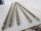 Antique Brass Stair Rod Victorian Pole Rail Acorn Georgian Old 42 l -   15each