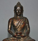 6  Old Tibet Buddhism Temple Bronze Gilt Sakyamuni Shakya Mani Buddha Statue