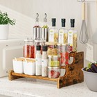 Klm 3-tier Spice Rack  13 8 Inch Wood Step X 8 42 X 6 1 Inches  Brown