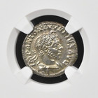 Elagabalus Ad 218-222 Roman Empire Silver Denarius Ngc Au Ancient Coin