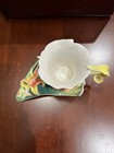 Franz- brilliant Blooms  Canna Lily Design Sculptured Porcelain Cup saucer Set