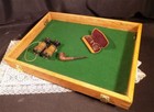 Wooden Framed Glass Vintage Showcase  Country General Store Countertop Display W