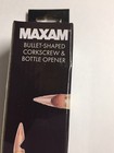 Corkscrew Bottle Opener Bullet Shaped By Maxam Multi Dads Men Gift