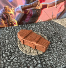 Wooden Coffin 2 Pc Set Painted Miniature Dungeons   Dragons D d Terrain Undead