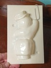 Vintage 1970 s Plastic 5  Snowman Pillar Candle Mold