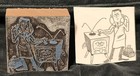 Vintage Printing Letterpress Printer Type Block Tv Repair Doctor Mid-century
