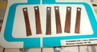 6 Slot Car Standard Copper Slot Car Pick-up Brushes With Holes Strombecker Nos