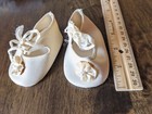 Vintage Baby Doll Shoes  White Dress Fancy Faux Leather 3 5  Fit 20-26 