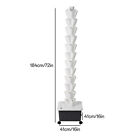 Vertical Hydroponic System Tower Garden Aeroponics Home Grow Kit 12 Layer 60pots