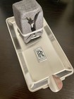 Authentic Rolls Royce Silver Cigar Holder Ashtray With Spirit Of Ecstasy - New