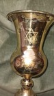 Vintage Ostrovtzer Mutual Benefit Society Kiddish Cup 1964 40th Anniversary 