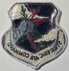 Vintage Strategic Air Command Sac Usaf Embroidered Jacket Patch Shield Cold War