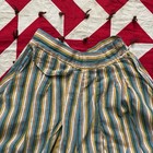 Vintage 1960s Striped Beach Pajama Shorts Women   s As Is Worn Flaws Read