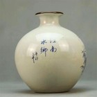 16 5cm Old Chinese Porcelain Blue And White Porcelain Qing Dynasty Belly Vase 