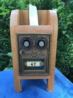 Antique Us Postal Lock Box Piggy Bank Combination Mechanical Handcrafted Safe